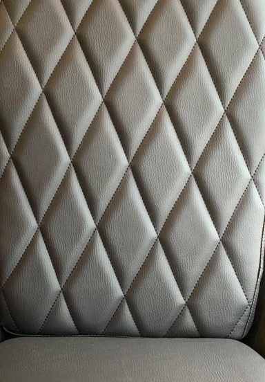 Diamant gestikte leren bekleding, luxe autobekleding stoffeerderij